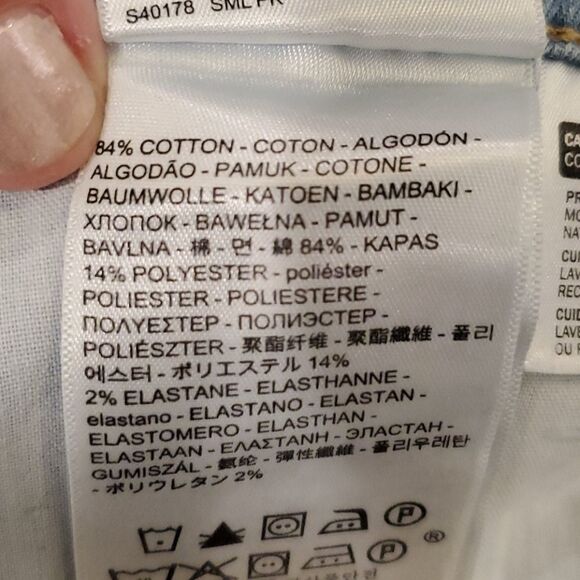 Levis light wash cropped jeans sz 32 - Picture 2 of 13